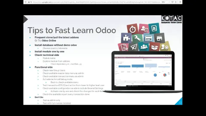 Basic Odoo Functional Sharing Sessions